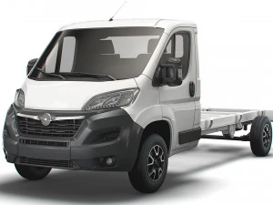 opel movano chassis truck single cab 4300wb 2022 3D Model