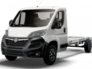 opel movano chassis truck single cab 4300wb 2022 3D Model