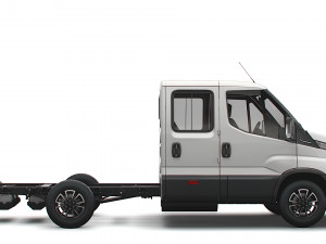 iveco daily crew cab l2 chassis 2022 Model 3D