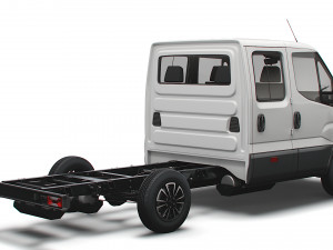 iveco daily crew cab l2 chassis 2022 Model 3D