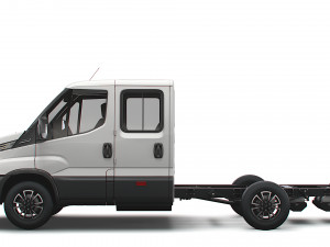 iveco daily crew cab l2 chassis 2022 Model 3D