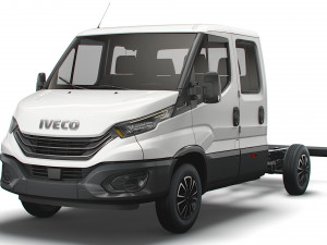 iveco daily crew cab l2 chassis 2022 Model 3D