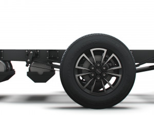 iveco daily crew cab l2 chassis 2022 Model 3D