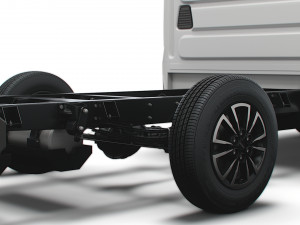 iveco daily crew cab l2 chassis 2022 Model 3D