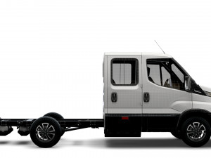 iveco daily crew cab l2 chassis 2022 Model 3D