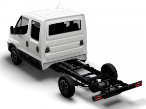 iveco daily crew cab l2 chassis 2022 Model 3D
