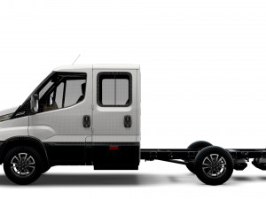 iveco daily crew cab l2 chassis 2022 Model 3D