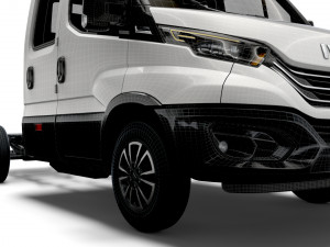 iveco daily crew cab l2 chassis 2022 Model 3D