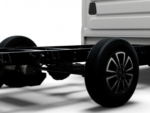 iveco daily crew cab l2 chassis 2022 Model 3D