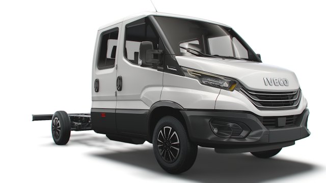 iveco daily crew cab l3 chassis 2022 3D 모델 .c4d .max .obj .3ds .fbx .stl .blend 