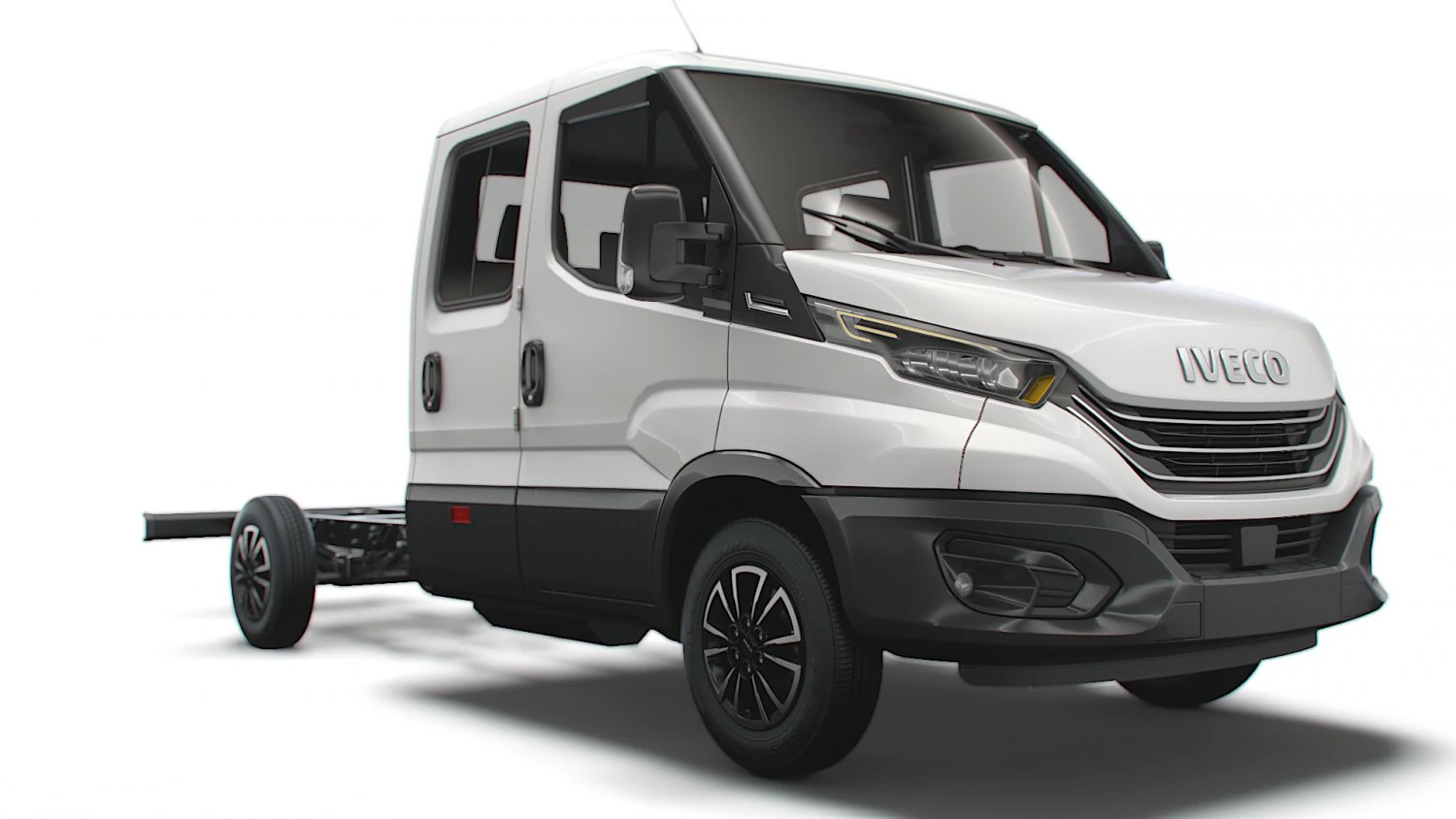 iveco daily crew cab l3 chassis 2022 3D Model .c4d .max .obj .3ds .fbx .stl .blend 