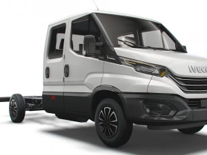 iveco daily cabine multiplace l3 châssis 2022 Modèle 3D