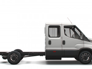 iveco daily crew cab l3 chassis 2022 3D 모델