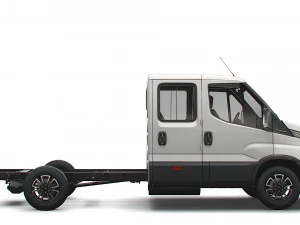 iveco daily crew cab l3 chassis 2022 3D Model