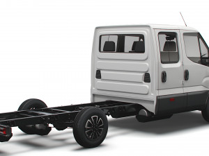 iveco daily crew cab l3 chassis 2022 3D 모델