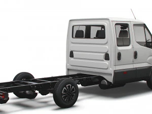 iveco daily crew cab l3 chassis 2022 3D Model