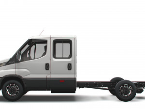 iveco daily crew cab l3 chassis 2022 3D 모델
