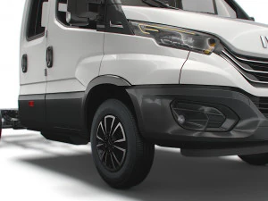 iveco daily crew cab l3 chassis 2022 3D Model