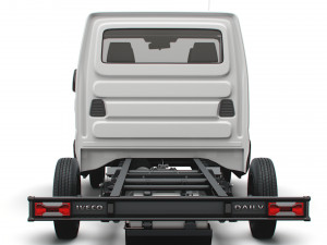 iveco daily crew cab l3 chassis 2022 3D 모델