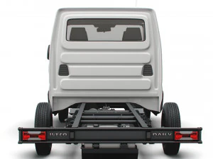 iveco daily crew cab l3 chassis 2022 3D Model
