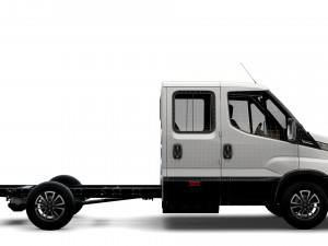iveco daily crew cab l3 chassis 2022 3D 모델