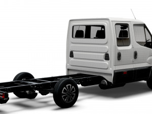 iveco daily crew cab l3 chassis 2022 3D 모델