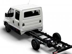 iveco daily crew cab l3 chassis 2022 3D 모델