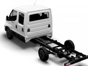 iveco daily crew cab l3 chassis 2022 3D Model