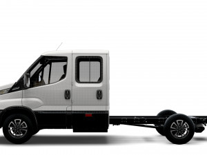 iveco daily crew cab l3 chassis 2022 3D 모델