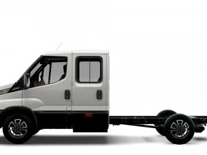 iveco daily crew cab l3 chassis 2022 3D Model