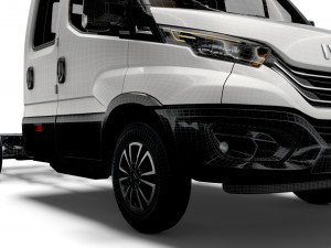 iveco daily crew cab l3 chassis 2022 3D 모델