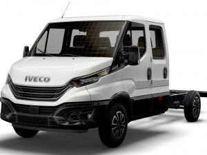 iveco daily crew cab l3 chassis 2022 3D 모델