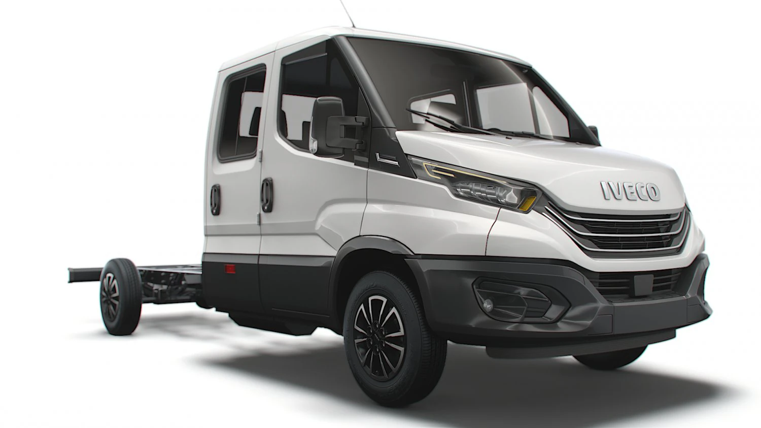 iveco daily crew cab l4 chassis 2022 3D Model .c4d .max .obj .3ds .fbx .stl .blend 