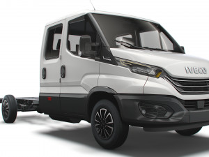 iveco daily crew cab l4 chassis 2022 3Dモデル