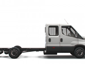 iveco daily crew cab l4 chassis 2022 3D Model