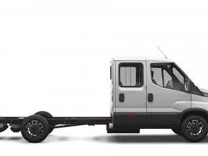 iveco daily crew cab l4 chassis 2022 3D Model