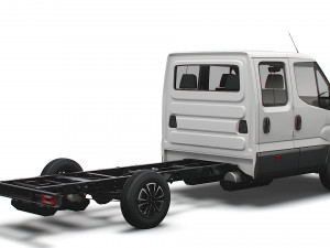 iveco daily crew cab l4 chassis 2022 3D Model