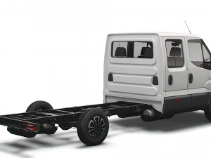 iveco daily crew cab l4 chassis 2022 3D Model