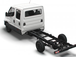 iveco daily crew cab l4 chassis 2022 3D Model