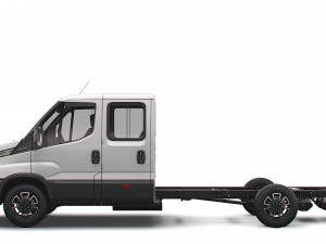 iveco daily crew cab l4 chassis 2022 3D Model