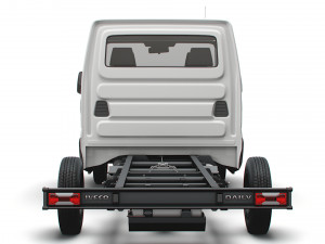 iveco daily crew cab l4 chassis 2022 3D Model