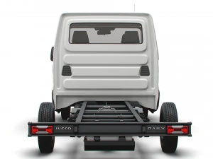 iveco daily crew cab l4 chassis 2022 3D Model