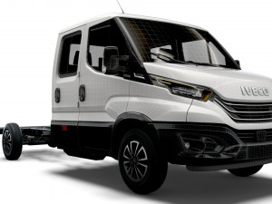 iveco daily crew cab l4 chassis 2022 3D Model