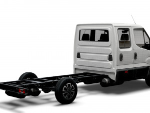 iveco daily crew cab l4 chassis 2022 3D Model