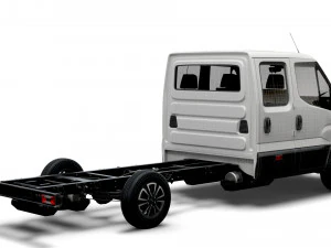 iveco daily crew cab l4 chassis 2022 3D Model