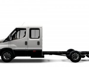 iveco daily crew cab l4 chassis 2022 3D Model