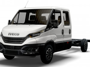 iveco daily crew cab l4 chassis 2022 3D Model