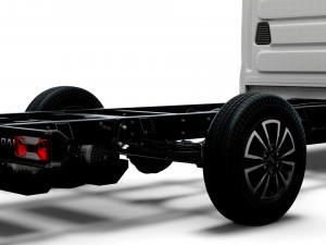 iveco daily crew cab l4 chassis 2022 3D Model