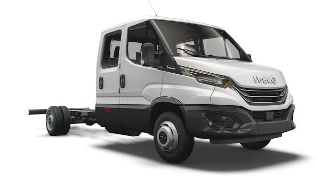 iveco daily crew cab l5 chassis 2022 3D 모델 .c4d .max .obj .3ds .fbx .stl .blend 