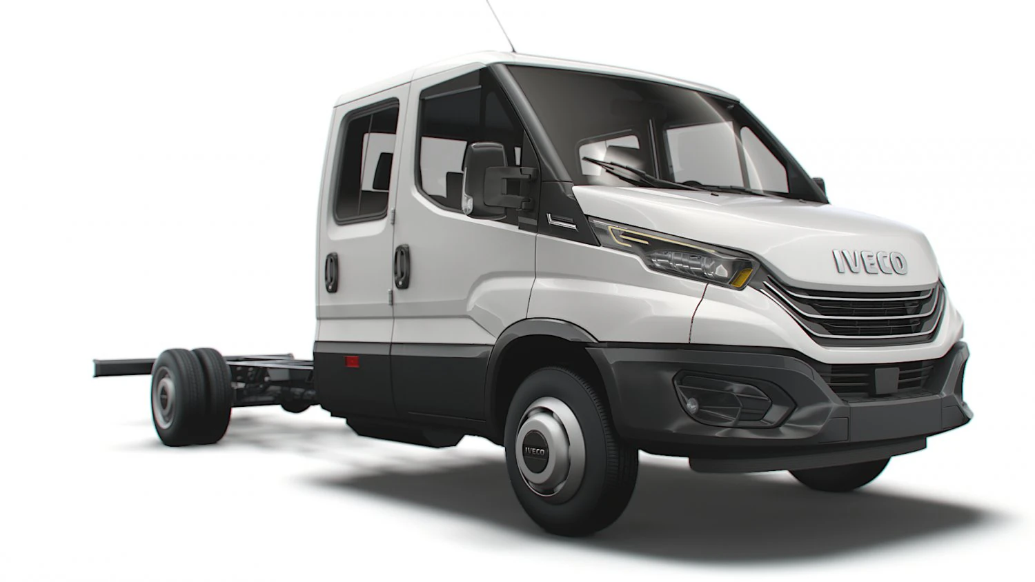 iveco daily crew cab l5 chassis 2022 3D Model .c4d .max .obj .3ds .fbx .stl .blend